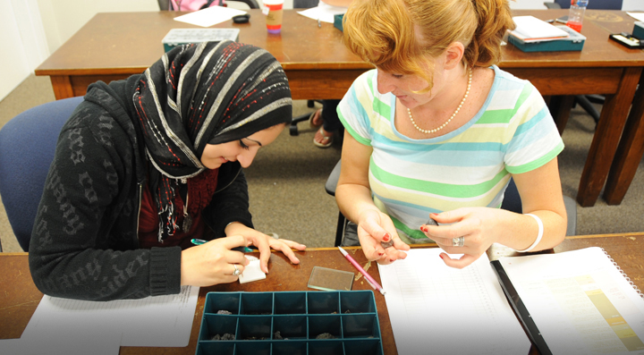 Students in Petrology lab (Photo credit: Tulane University)